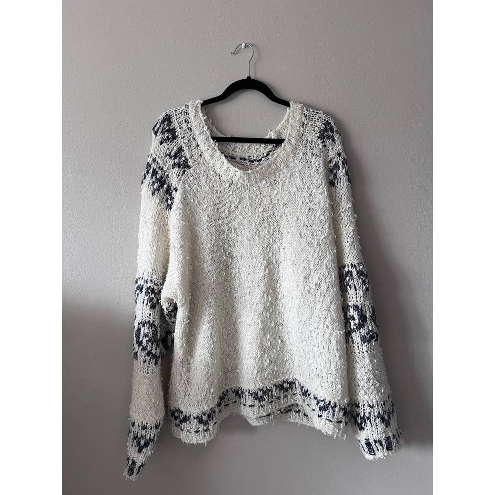 Anthropologie Pilcro Petra Feathered Pullover Sweater